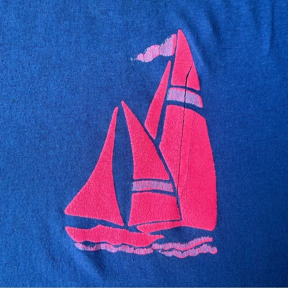 Vintage The 50’s Unisex Made In The USA Florida Blue Neon Single Stitch T-Shirt - Picture 3 of 7